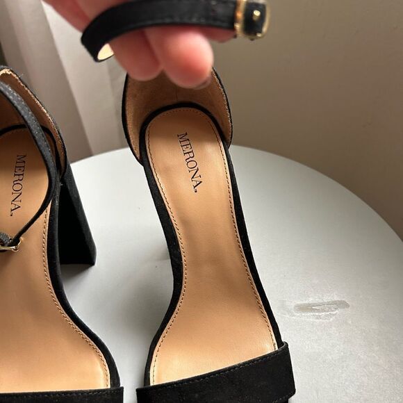 Merona Black Block Heel Sandal - Picture 3 of 5